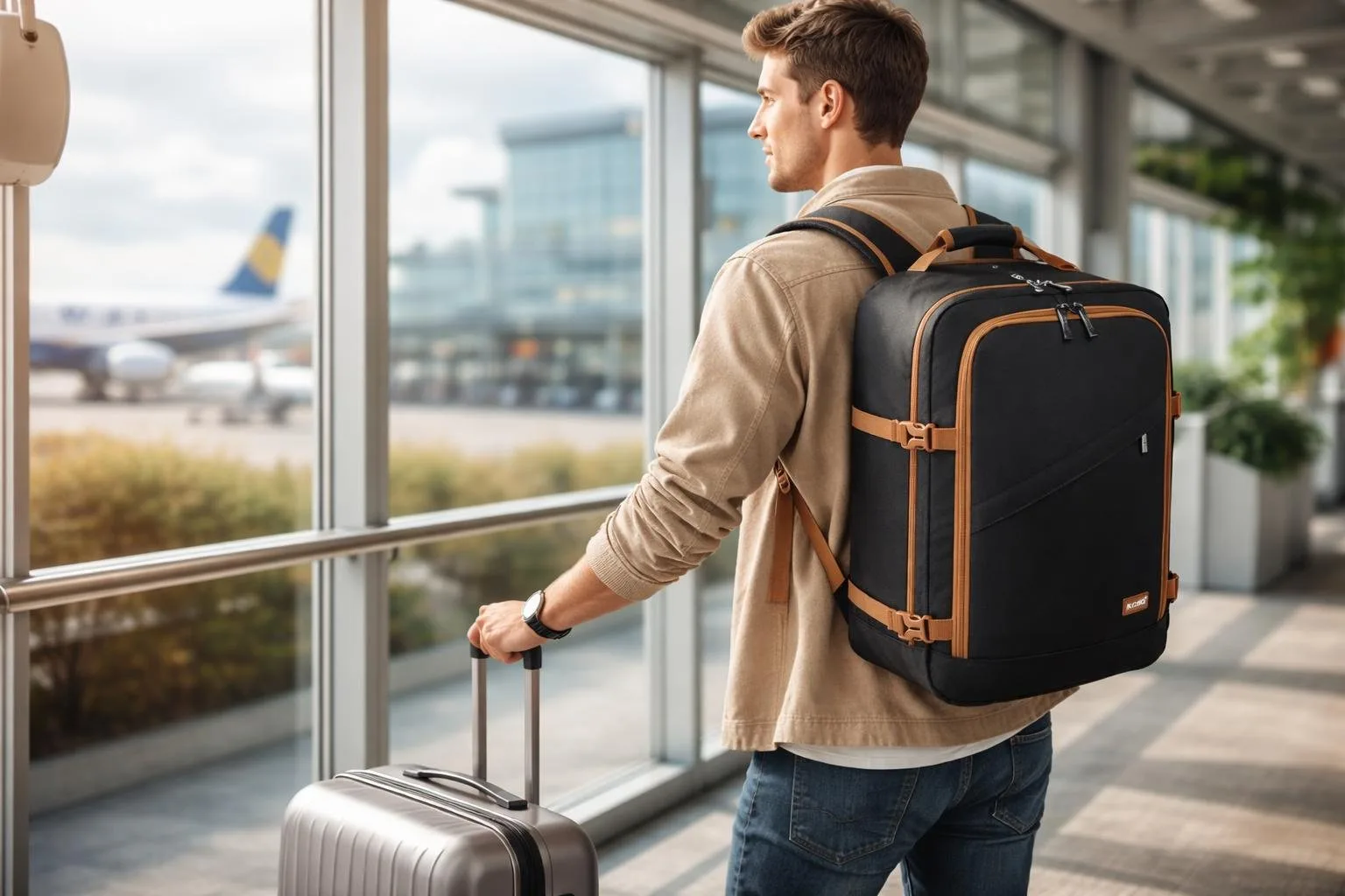 Kabinový batoh Ryanair 40x30x20 - atmosféra firmy